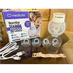 bomba tira leite elétrica de vestir portátil sem fio medicate md3300