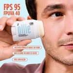 protetor solar facial em bastão ollie incolor fps95 17g