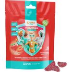 c-triple kids vitamina c + vitamina d + zinco sabor morango 30 gomas
