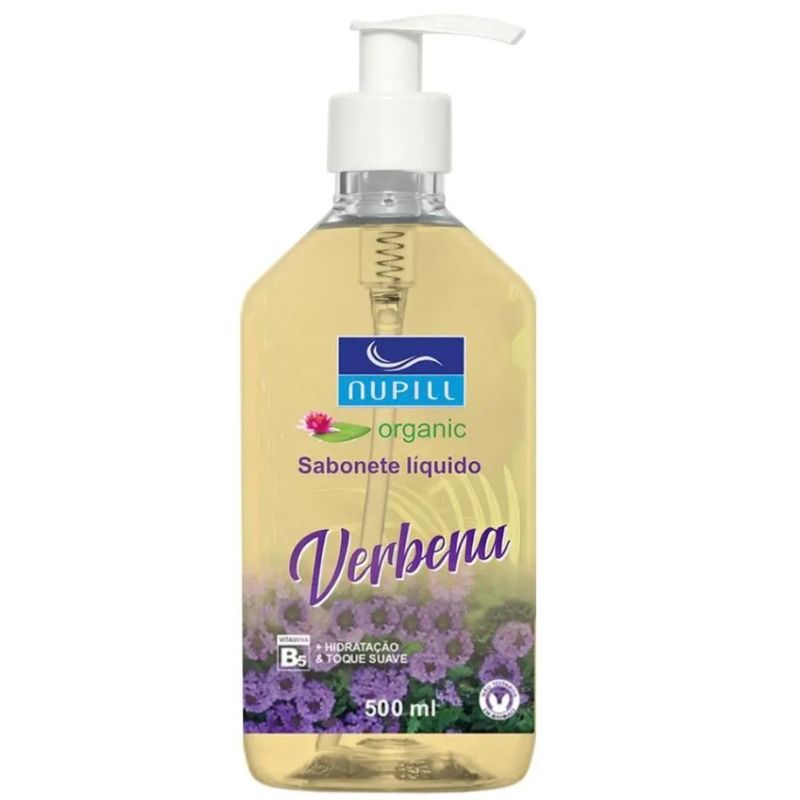 sabonete líquido mãos e corpo verbena nupill 500ml