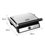 super grill arno abertura 180° inox xl ggra