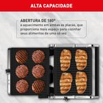 super grill arno abertura 180° inox xl ggra