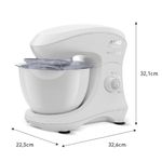 batedeira planetária arno 5l super chef 750w branco km00