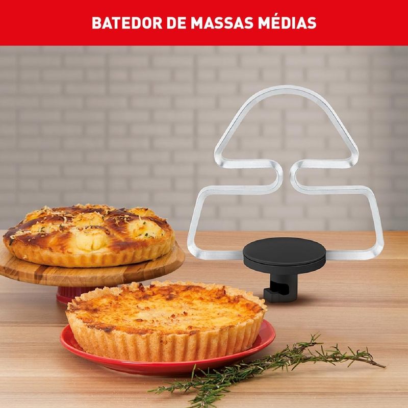 batedeira planetária arno 5l super chef 750w branco km00