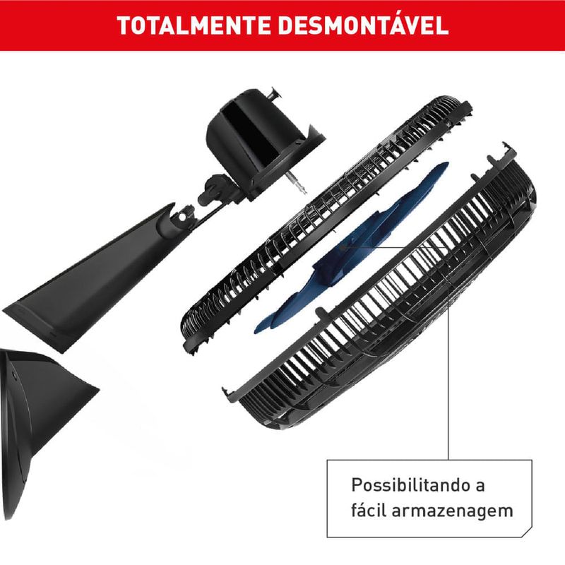 ventilador de parede arno 50cm xtreme force breeze preto vb51