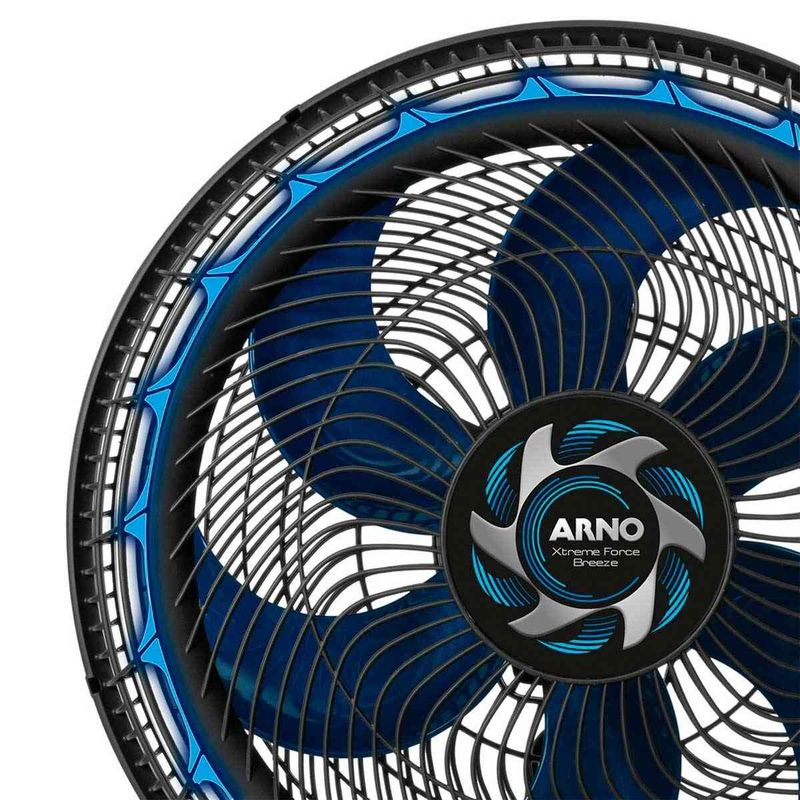 ventilador de parede arno 50cm xtreme force breeze preto vb51