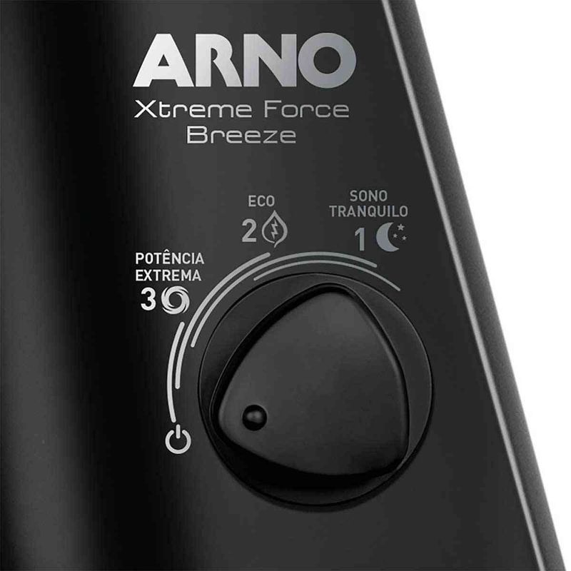 ventilador de parede arno 50cm xtreme force breeze preto vb51