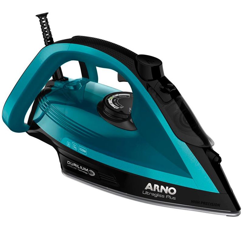ferro de passar a vapor arno ultragliss plus 1520w 127v azul e preto fmy