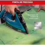 ferro de passar a vapor arno ultragliss plus 1520w 127v azul e preto fmy