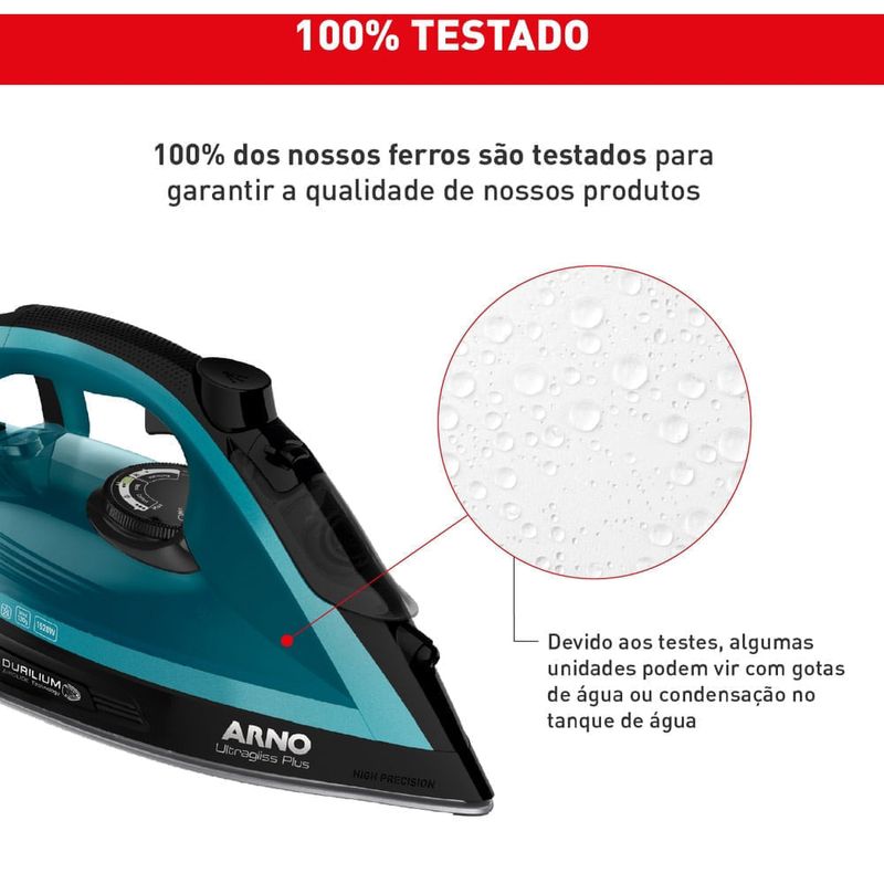 ferro de passar a vapor arno ultragliss plus 1520w 127v azul e preto fmy