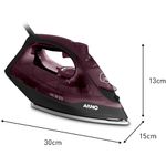 ferro a vapor ultragliss base durilium airglide fmv arno 127v