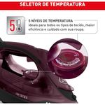 ferro a vapor ultragliss base durilium airglide fmv arno 127v