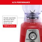 liquidificador arno power mix limpa fácil 700w 1,4l vermelho lq36