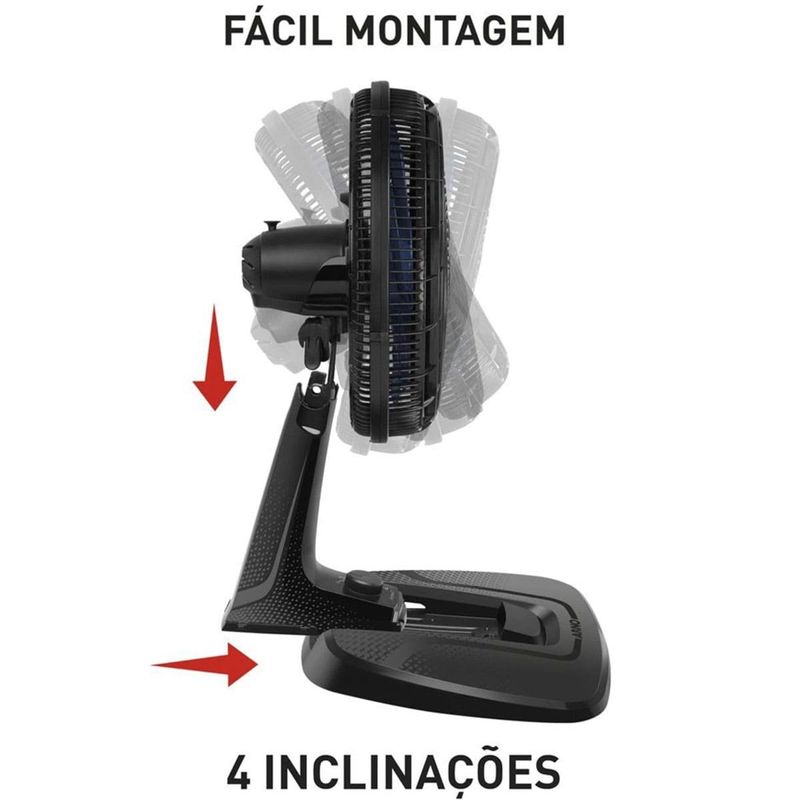 ventilador de mesa arno x-treme 7 preto ve70