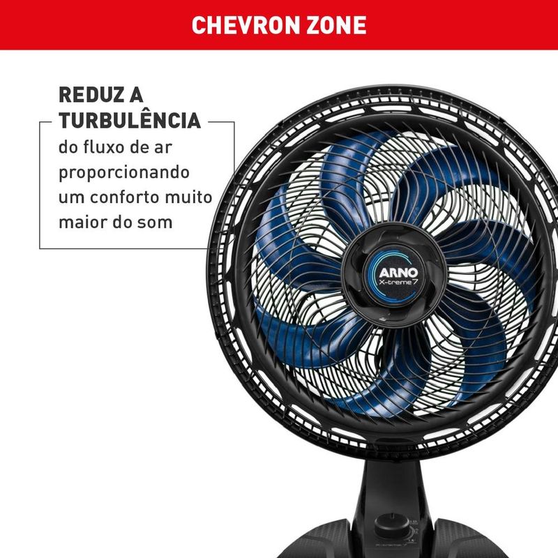 ventilador de mesa arno x-treme 7 preto ve70