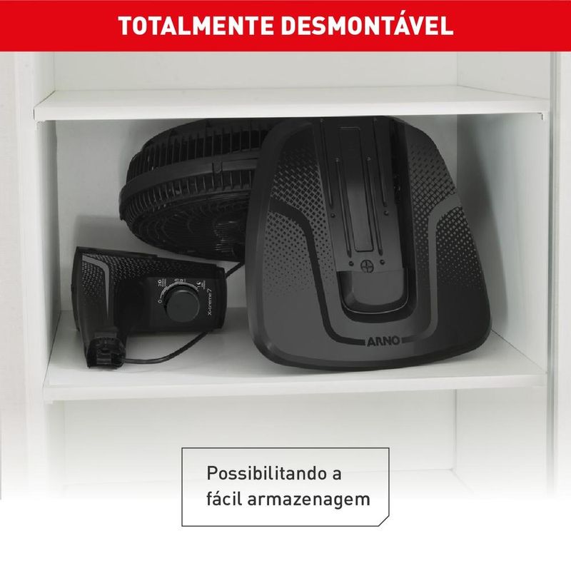 ventilador de mesa arno x-treme 7 preto ve70