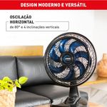 ventilador de mesa arno x-treme 7 preto ve70