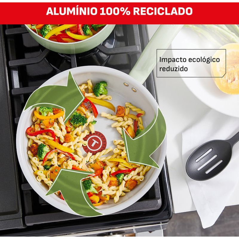 Jogo de Panelas 9 Peças Tefal Recycled C581scft