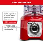 liquidificador arno powermax 1400w vermelho ln63