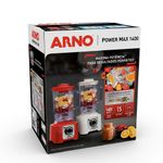liquidificador arno powermax 1400w vermelho ln63