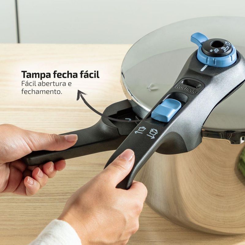 panela de pressão rochedo 8l trendy inox