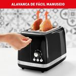 torradeira arno soleil 7 níveis de tostagem preto spto