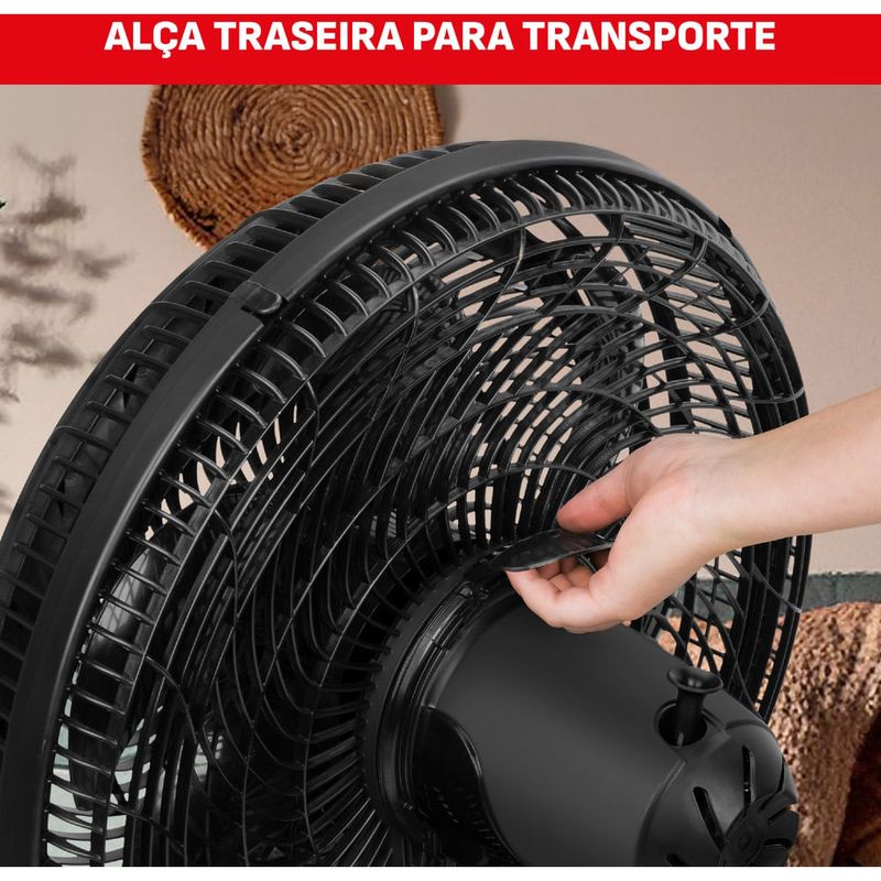 ventilador de mesa e parede arno 40cm x-treme preto ve60