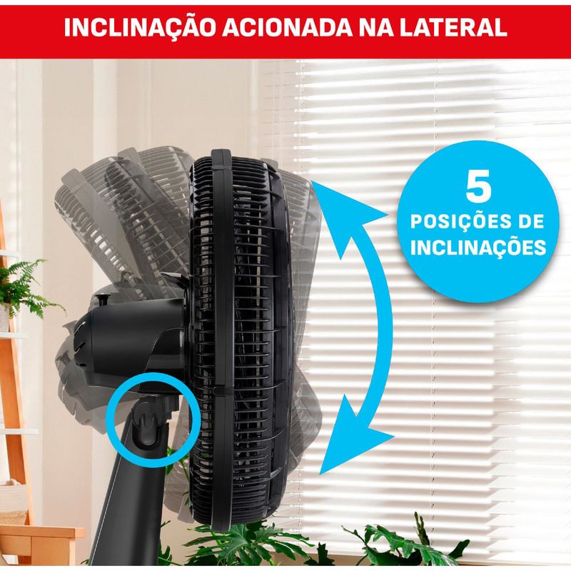 ventilador de mesa e parede arno 40cm x-treme preto ve60