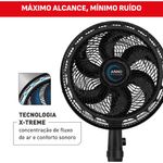 ventilador de coluna arno 40cm x-treme6 preto ve6c