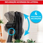 ventilador de coluna arno 40cm x-treme6 preto ve6c