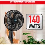ventilador de coluna arno 40cm x-treme6 preto ve6c