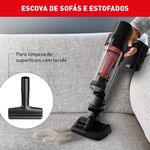 aspirador de pó arno vertical sem fio x-pert vermelho
