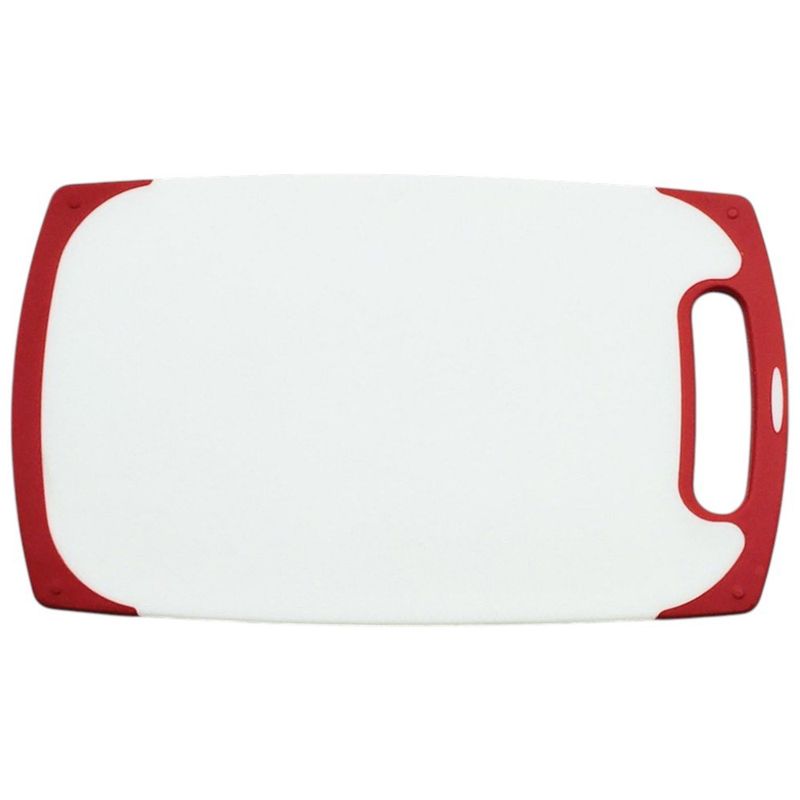 tábua para corte lovfe 40 x 24 cm branco e vermelho a01-4 e-bi