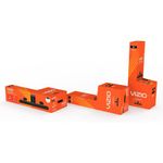 soundbar vizio 5.1 com dolby atmos sem fio e subwoofer compacto preto w-bi