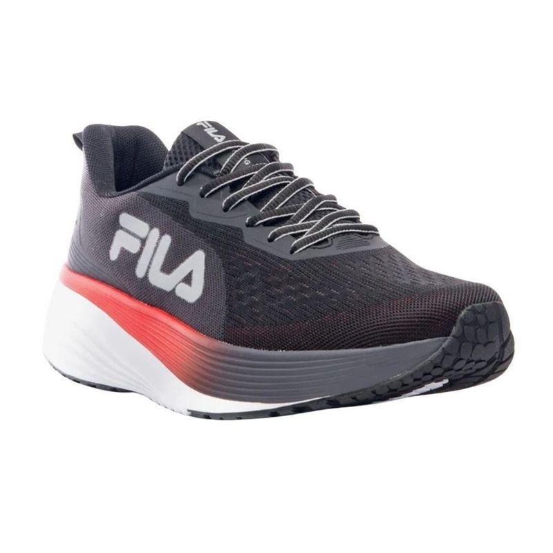 tênis treino masculino n°40 fila agile preto grafite vermelho (mp)