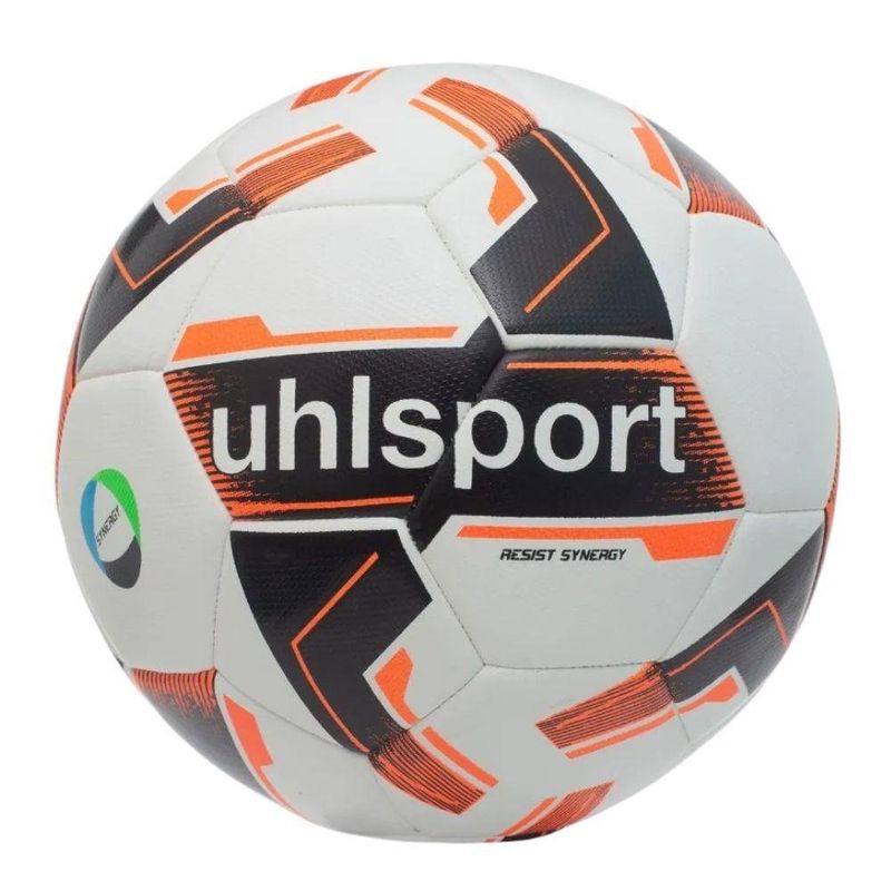 bola uhlsport campo resist synergy branco preto laranja 1001720011002 (mp)