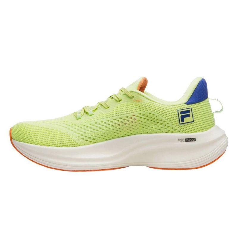 tênis corrida feminino n°35 fila racer speedzone verde azul laranja (mp)