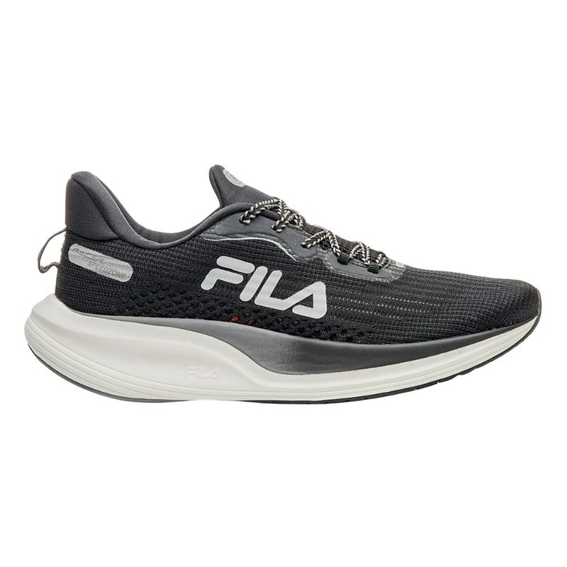 tênis corrida masculino n°40 fila racer speedzone preto cinza (mp)