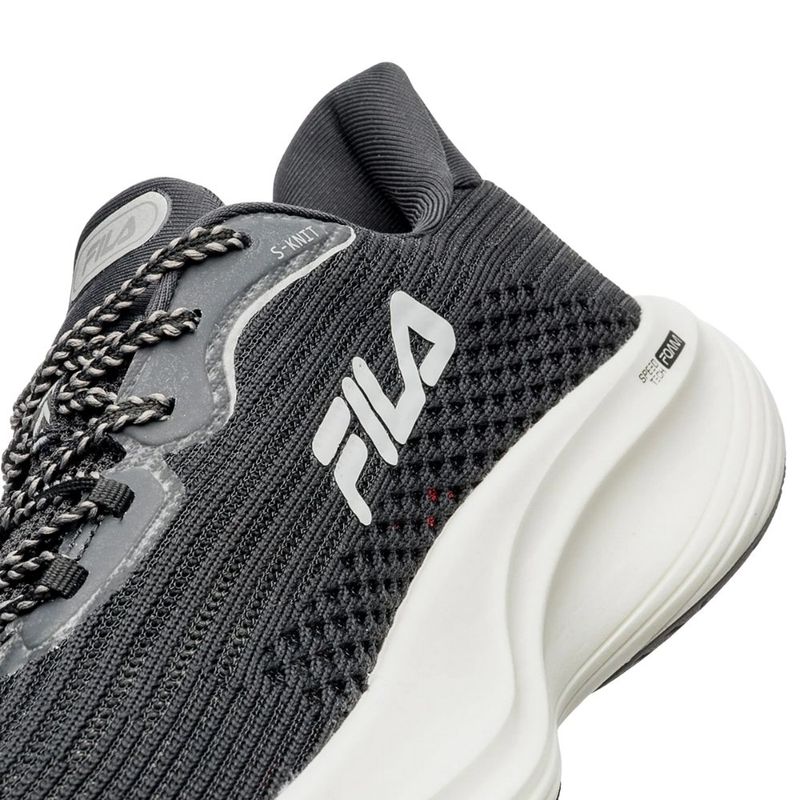 tênis corrida masculino n°40 fila racer speedzone preto cinza (mp)