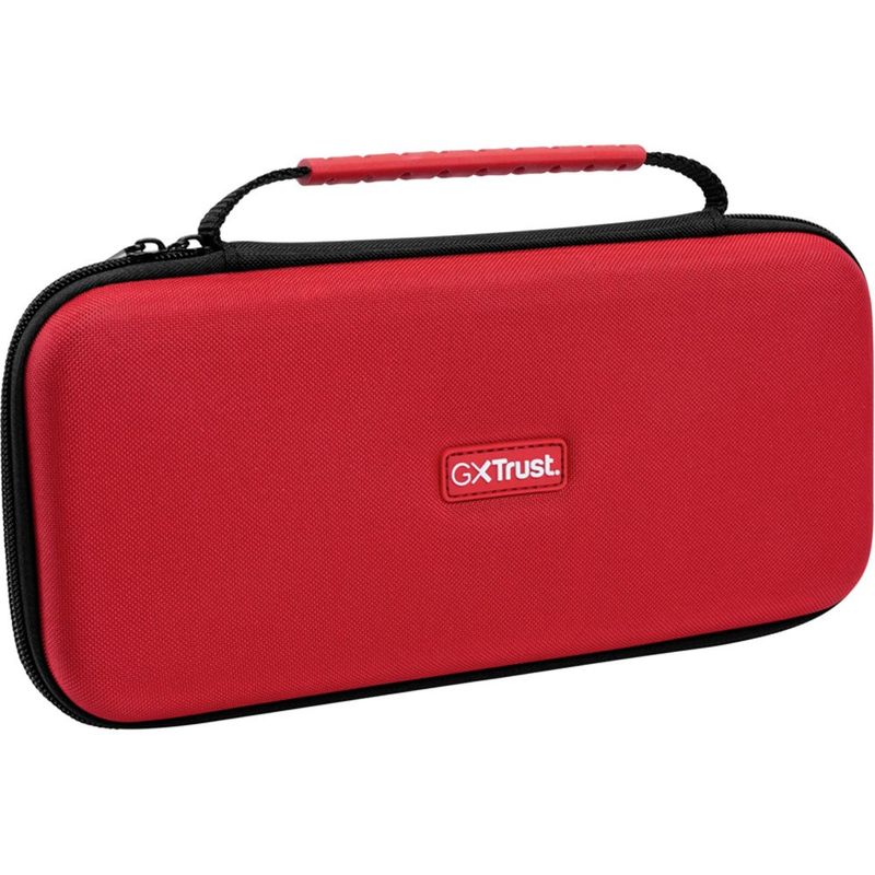 case gamer para switch 2 vermelho e azul