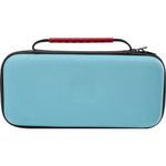 case gamer para switch 2 vermelho e azul