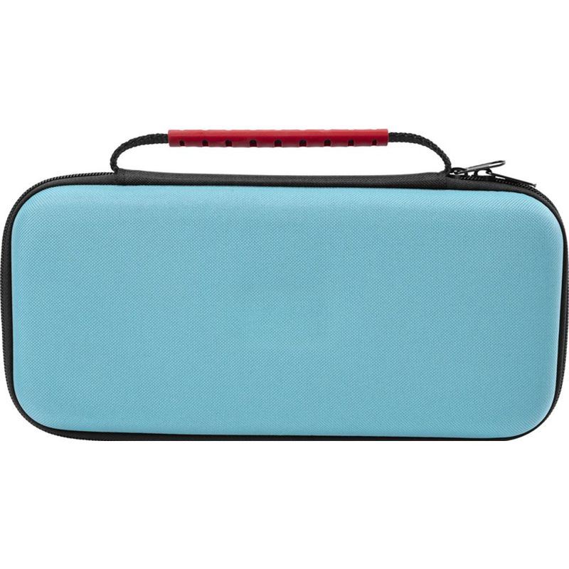 case gamer para switch 2 vermelho e azul