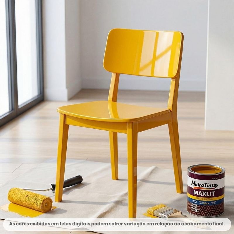 tinta esmalte sintético hidrotintas standard alto brilho 750ml maxlit amarelo (mp)