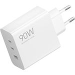 carregador de parede xiaomi 3 saídas 90w branco dl-bi