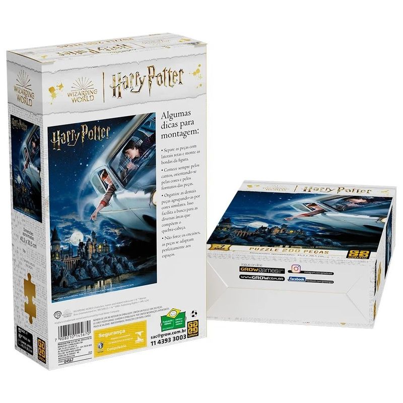 puzzle grow 200 peças harry potter (mp)