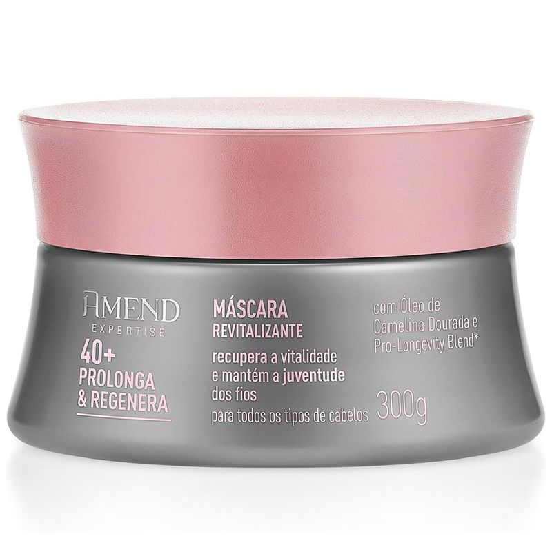 máscara revitalizante amend expertise 40+ prolonga & regenera 300ml
