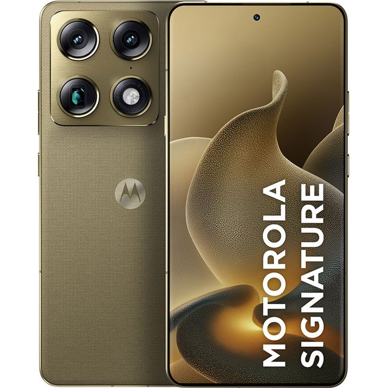 smartphone motorola signature tela 6.8" 12gb ram 512gb câmera 50mp verde