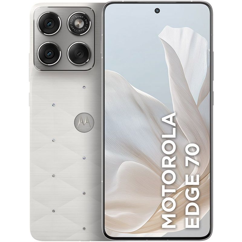 smartphone motorola edge 70 tela 6.8" 12gb ram 512gb câmera 50mp swarovski branco