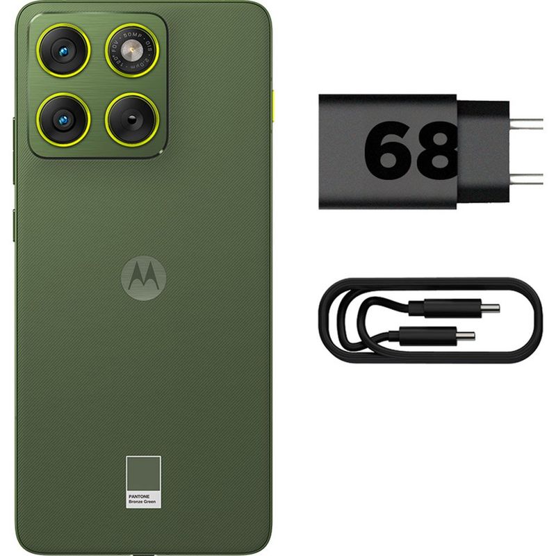 smartphone motorola edge 70 tela 6.8" 12gb ram 512gb câmera 50mp verde