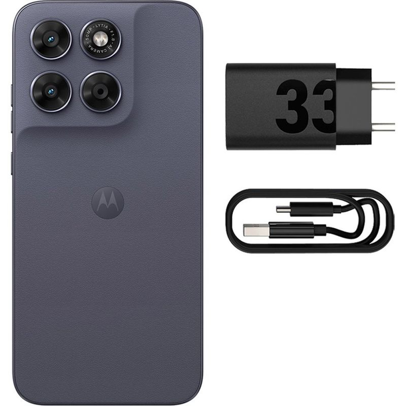 smartphone motorola g67 5g 4gb ram 256gb câmera yt1a 600 50mp chumbo